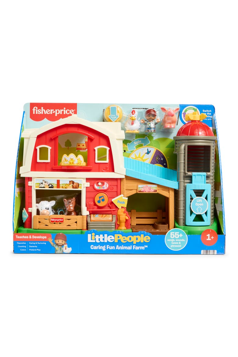 Kids' Little People Caring Fun Animal Farm Playset, Main, color, NONE