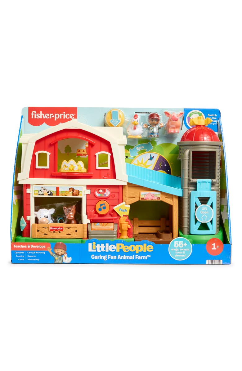 FISHER PRICE Kids' Little People Caring Fun Animal Farm Playset, Main, color,