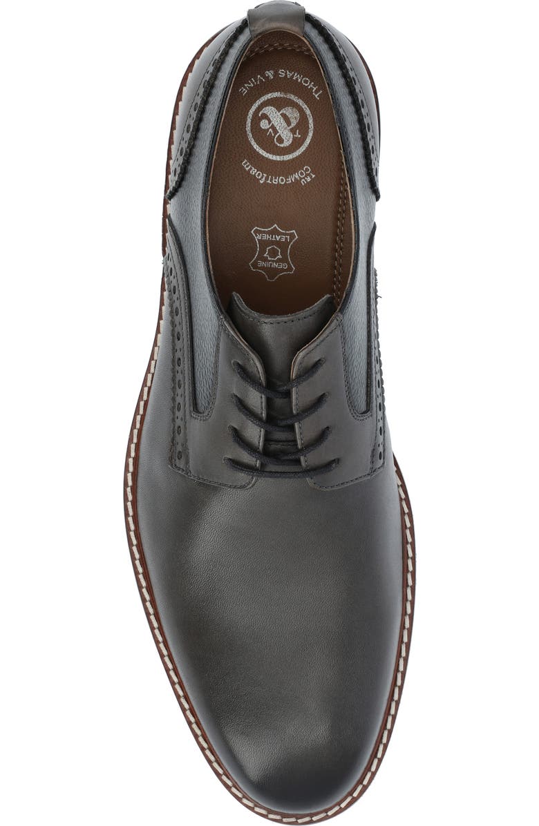 Thomas & Vine Clayton Leather Brogue Derby - Wide Width, Alternate, color, Charcoal