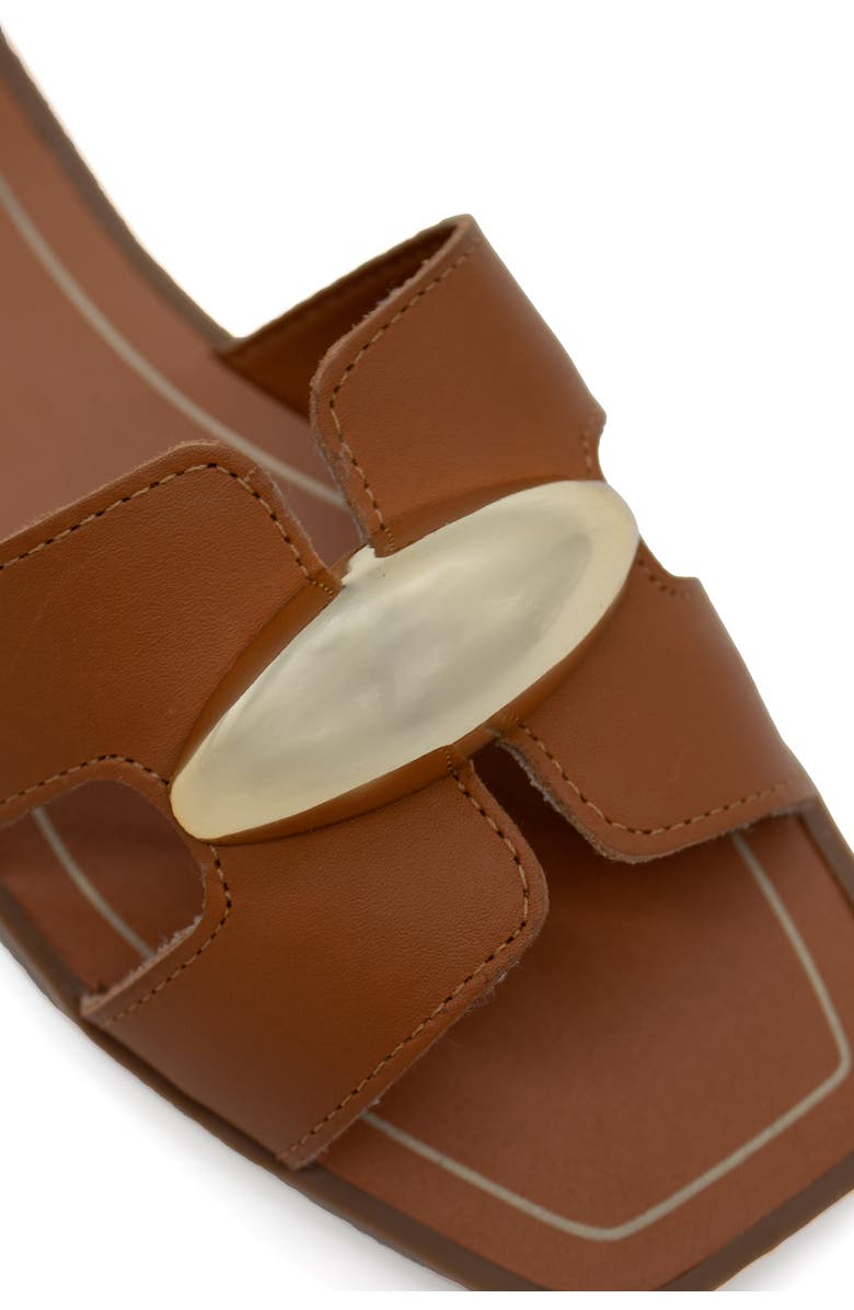 Bottero Cutout Slide Sandal, Alternate, color, Caramelo