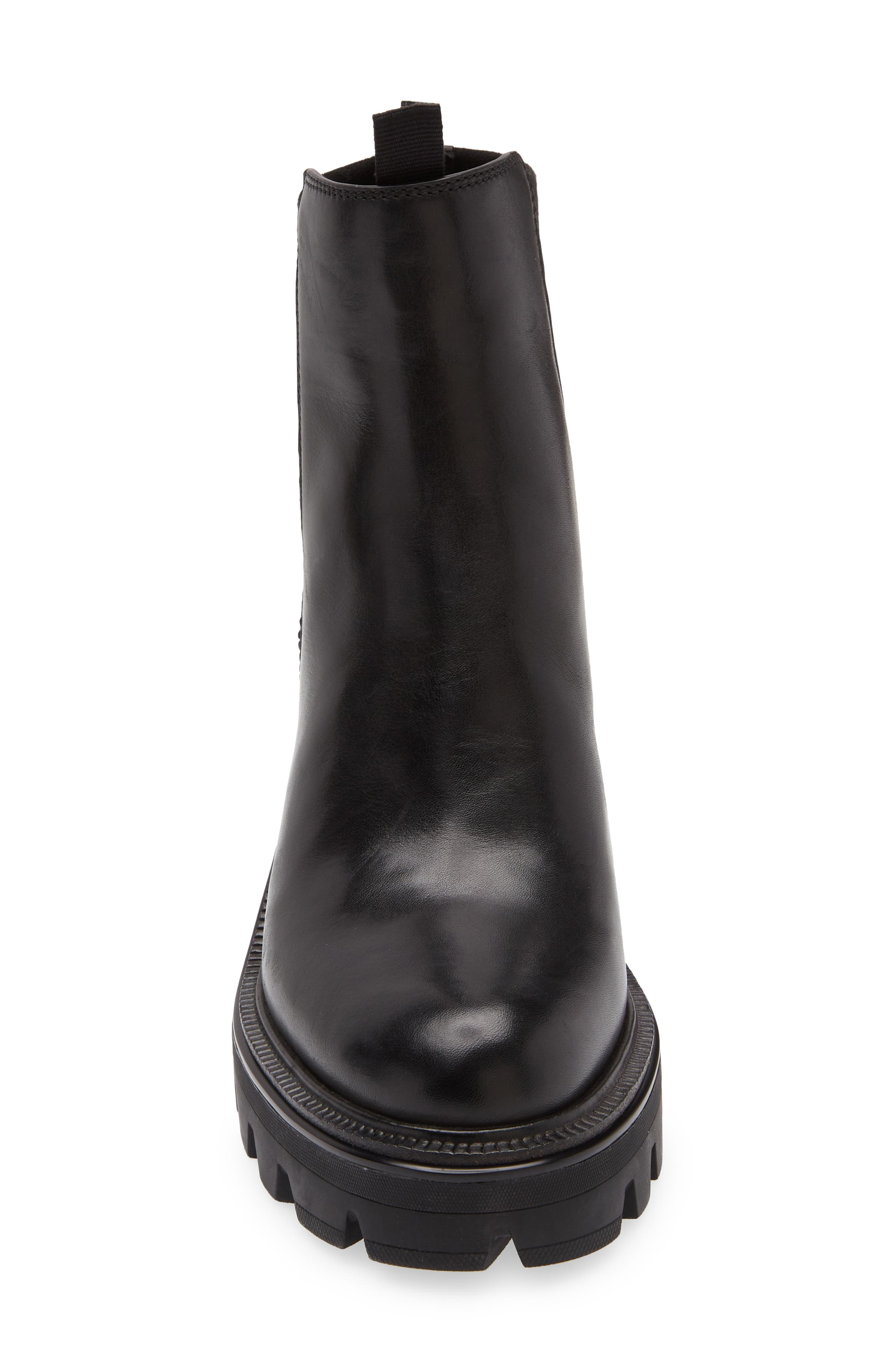 rag & bone Quinn Lug Sole Chelsea Boot, Alternate, color, Black