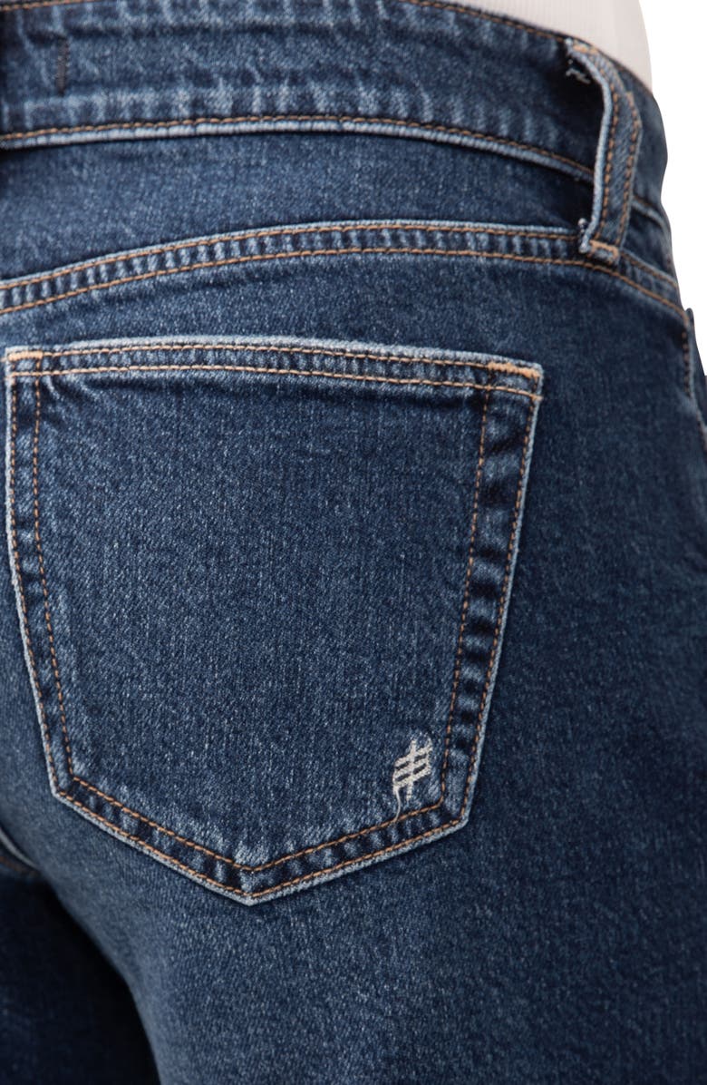 Silver Jeans Co. Suki Curvy Raw Hem Mid Thigh Denim Shorts, Alternate, color, Brooks