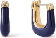Ana Luisa Dakota Mini Enamel Huggie Hoop Earrings