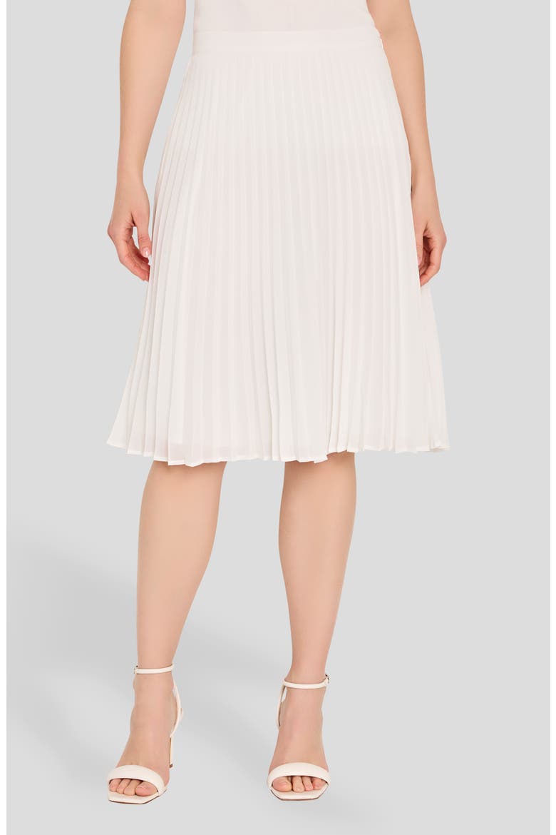 Pleated Chiffon Skirt, Main, color, IVORY