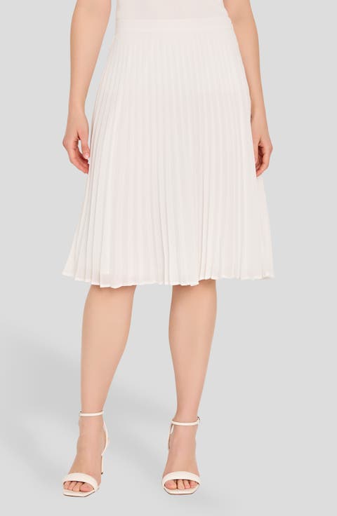 Pleated Chiffon Skirt