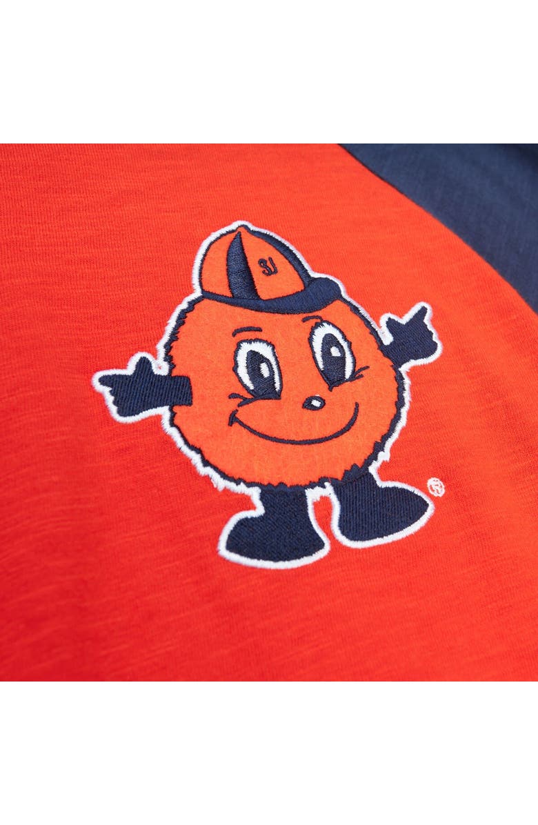 Mitchell & Ness Men's Mitchell & Ness Orange Syracuse Orange Legendary Slub Raglan Long Sleeve T-Shirt, Alternate, color, Orange