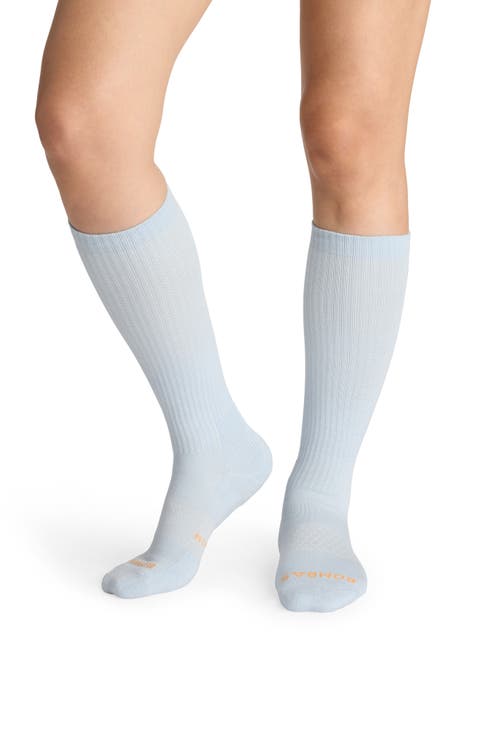 Casual Marled Compression Supima® Cotton Blend Knee High Socks