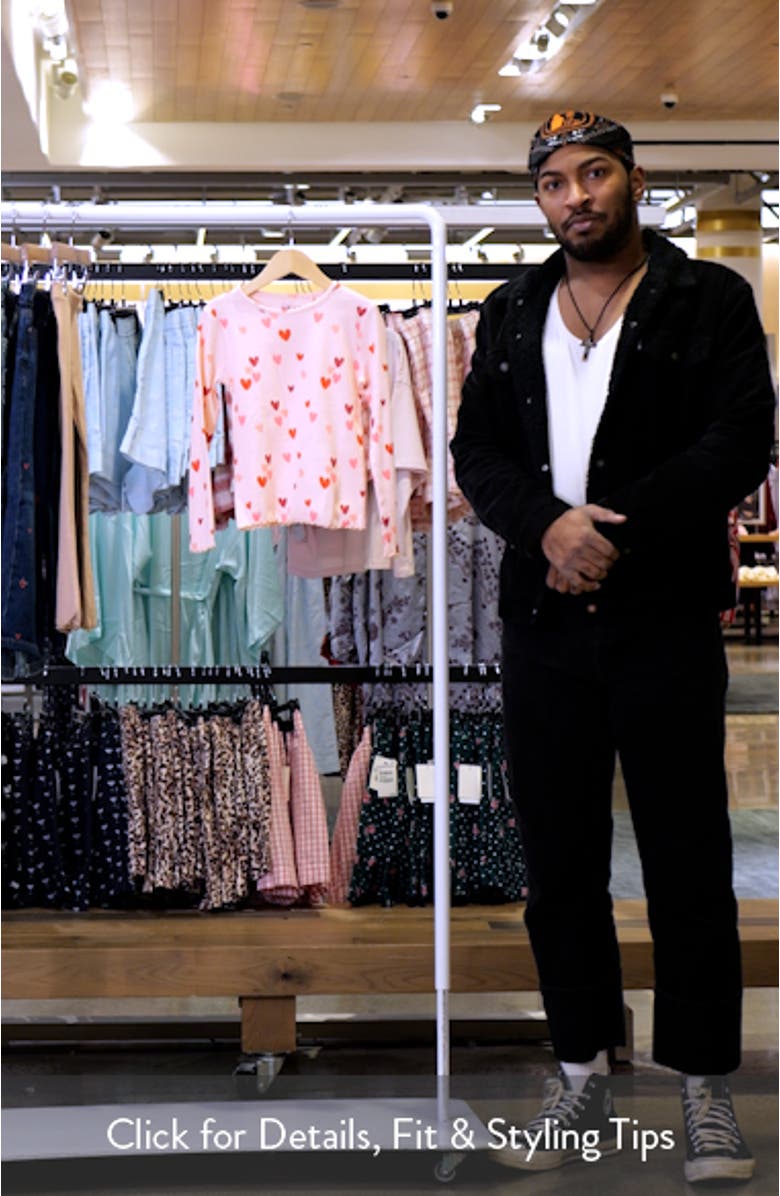 Kids' Heart Graphic Ribbed T-Shirt, sales video thumbnail