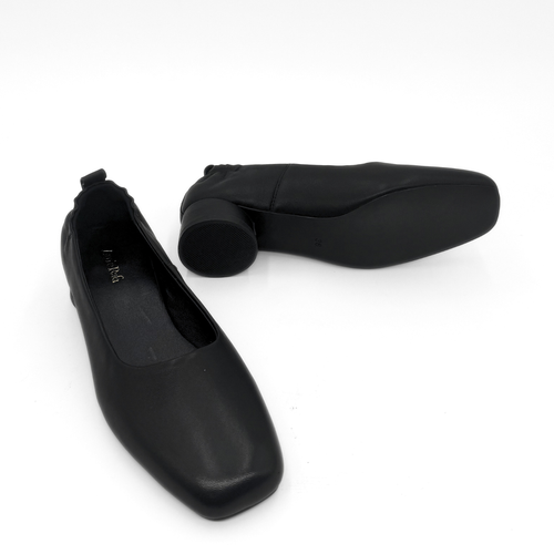 Amie Rafa Planner Block Kitten Heel In Black