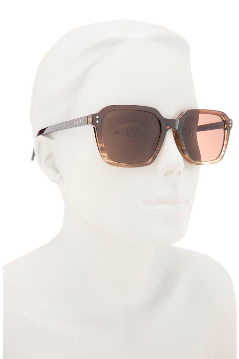 Jace 54mm Square Sunglasses, Alternate, color, MOCHA GRADIENT/ BROWN