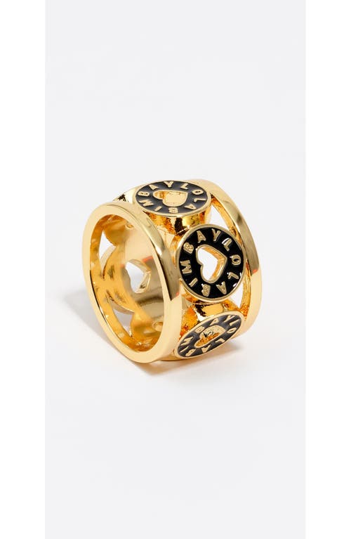 Bimba Y Lola Ring With Heart Logo In Gold