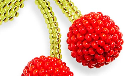 Pura Utz Mother Of Cherry Faux Pearl Necklace In White