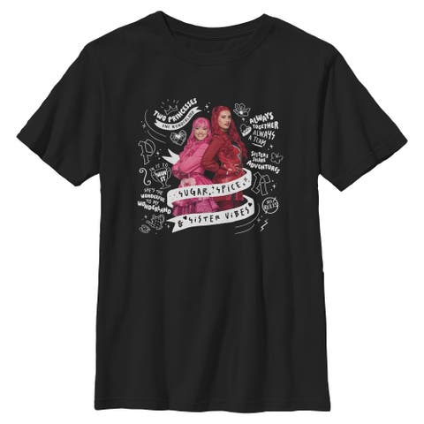 Boy's Descendants Wicked Wonderland Sugar Spice Sister Vibes  Graphic T-Shirt