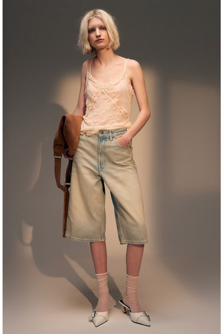 Denim Jorts, Main, color, LIGHT BLUE