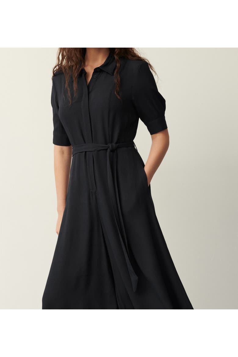Floralie Wide Leg Cropped Jumpsuit, Alternate, color, Black