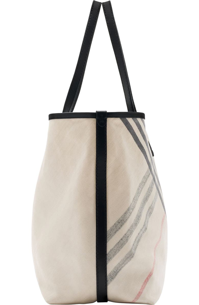 Burberry Medium Highlands Coated Canvas Tote, Alternate, color,