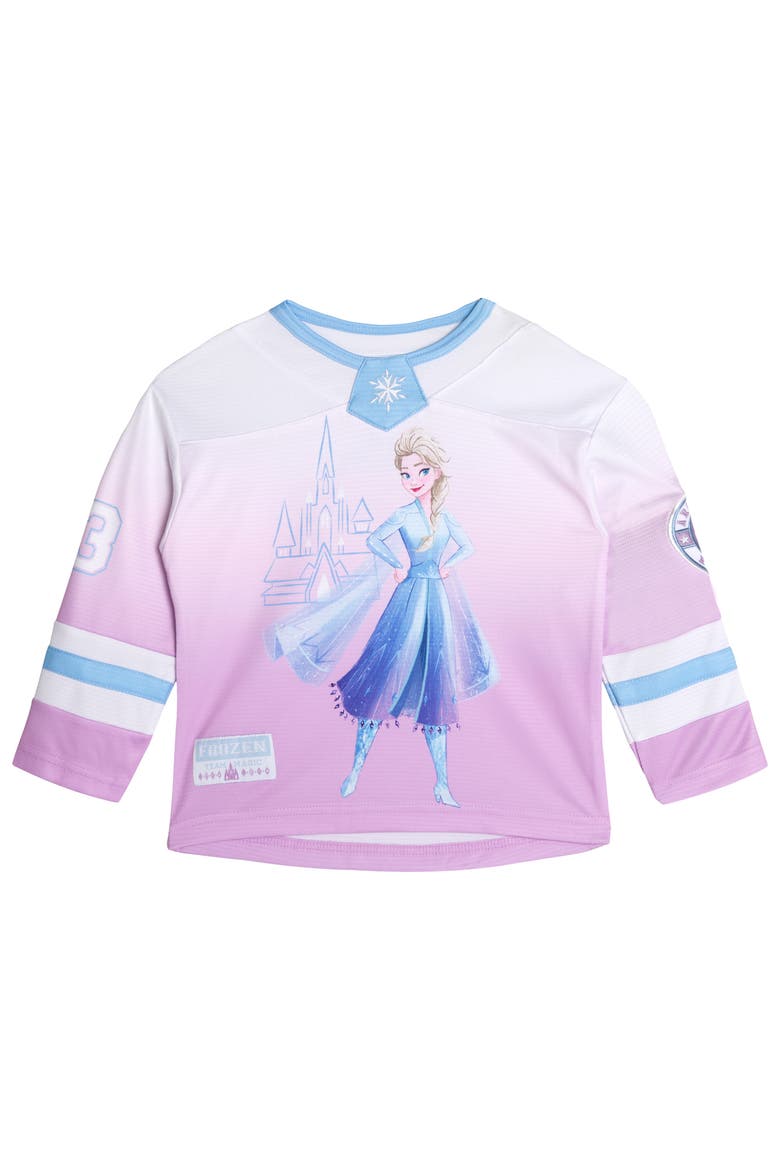 Frozen Queen Elsa Athletic Hockey Jersey, Main, color, Lavender Elsa