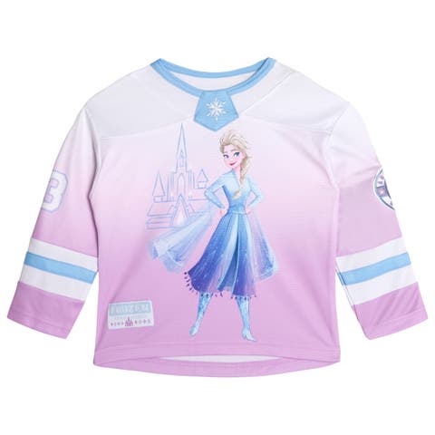 Frozen Queen Elsa Athletic Hockey Jersey (Toddler, Little Kid & Big Kid)