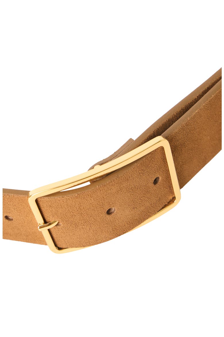 Milla Suede Belt, Alternate, color, BRONZE GOLD