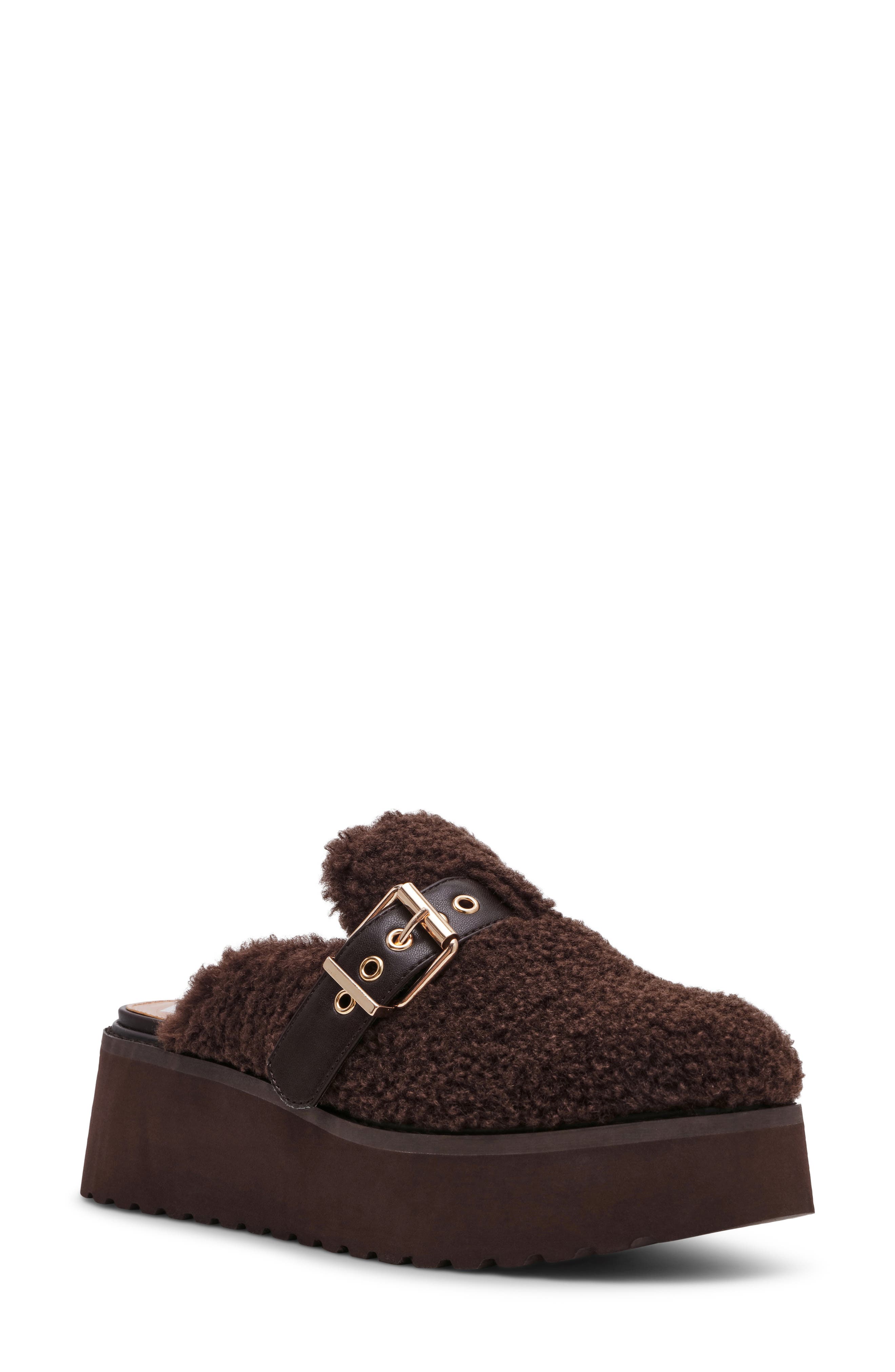 DV by Dolce Vita Cozy Faux Shearling Platform Clog