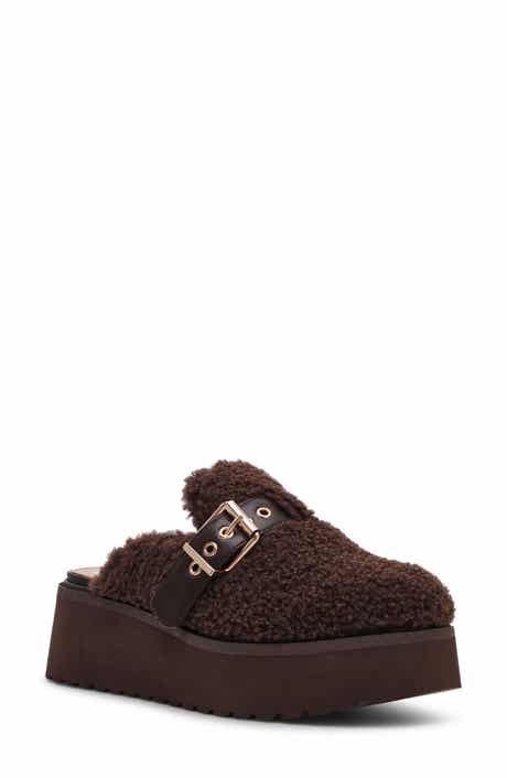 DV by Dolce Vita Cozy Faux Shearling Platform Clog