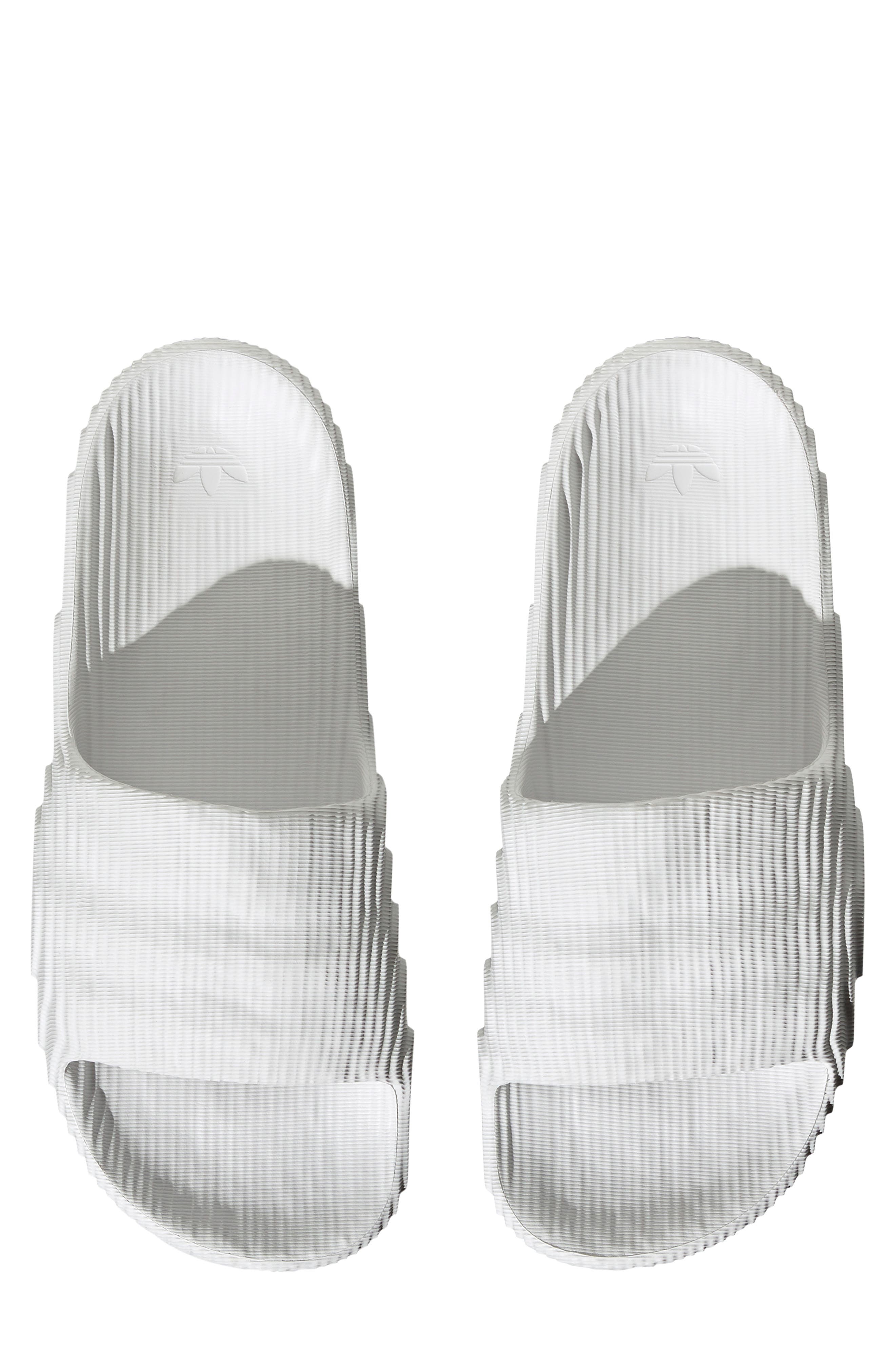 Adilette Sport Slide Sandal, Alternate, color, WHITE/ WHITE/ BLACK