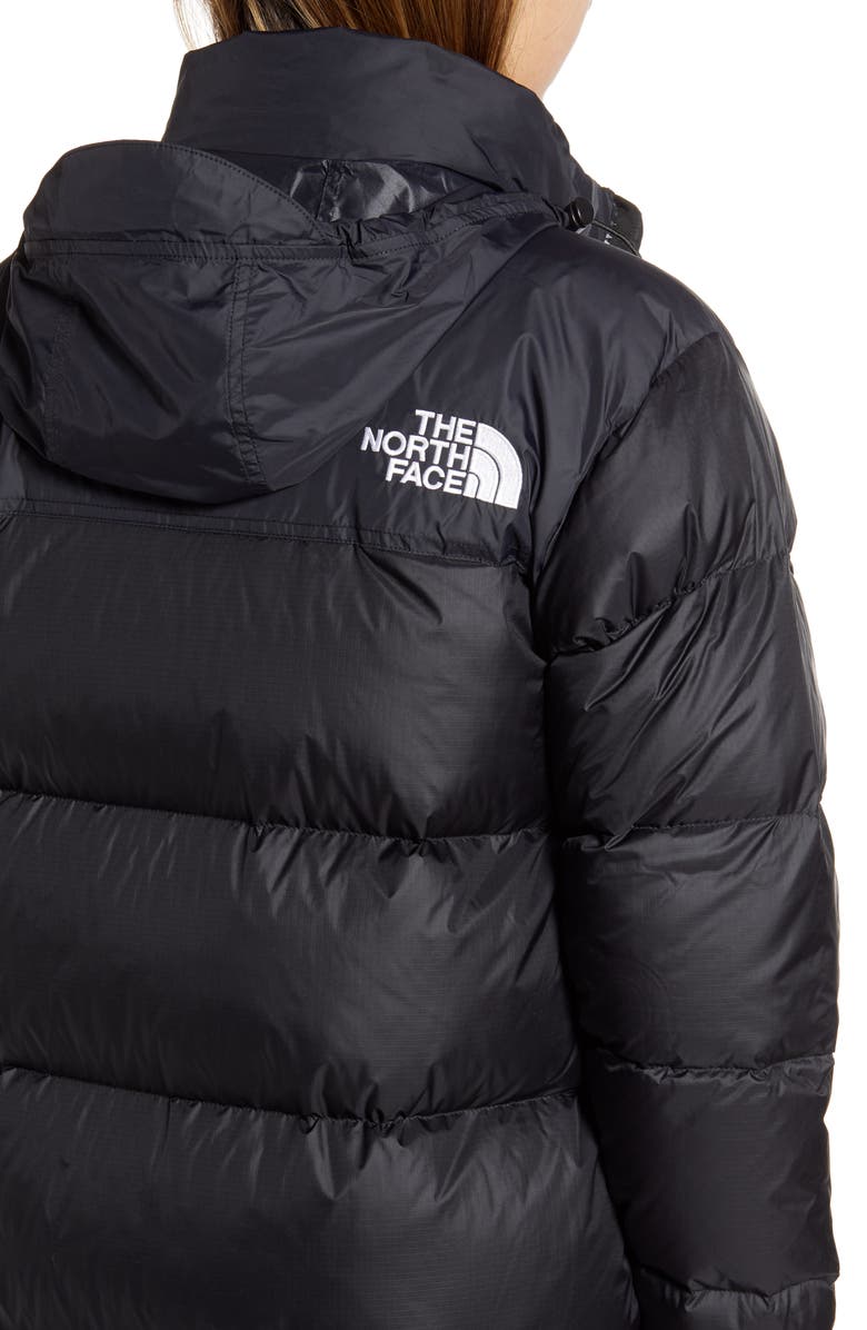 The North Face Nuptse Long Water Repellent Down Coat, Alternate, color,
