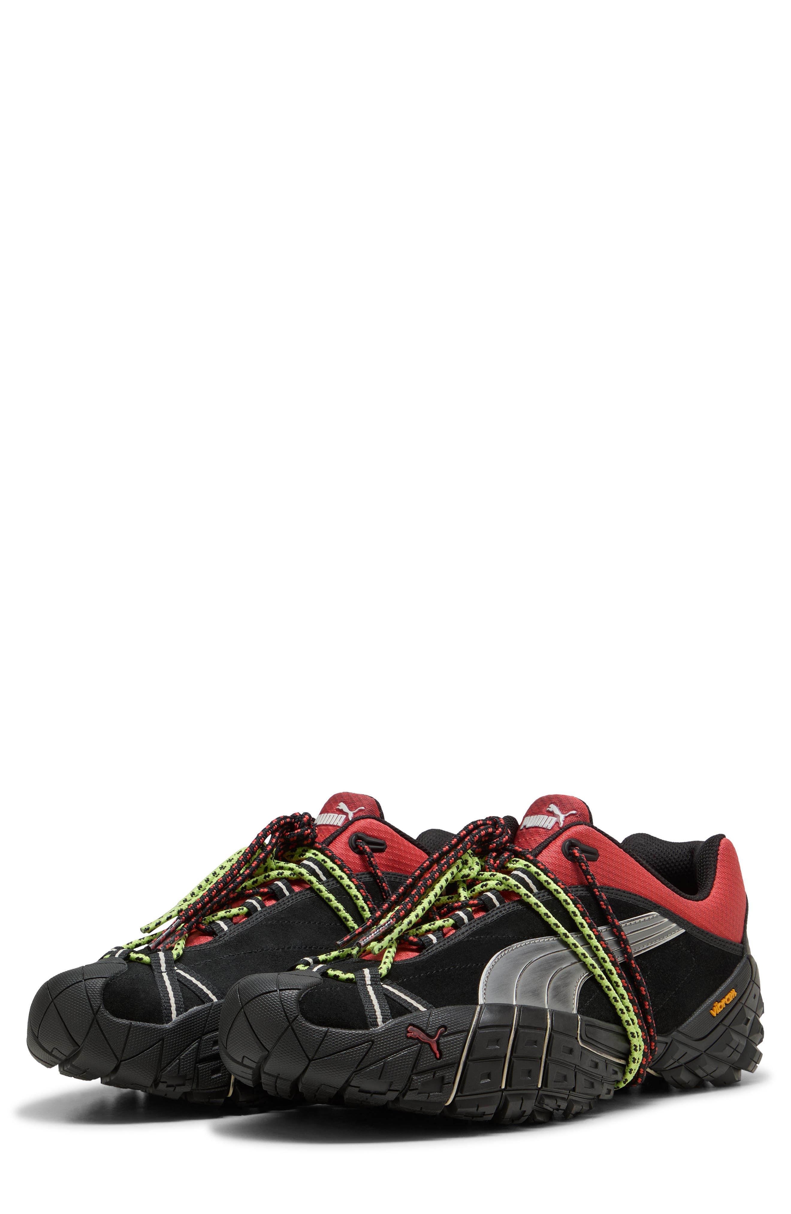 Straycat Sneaker, Main, color, PUMA BLACK/ FORMULA RED