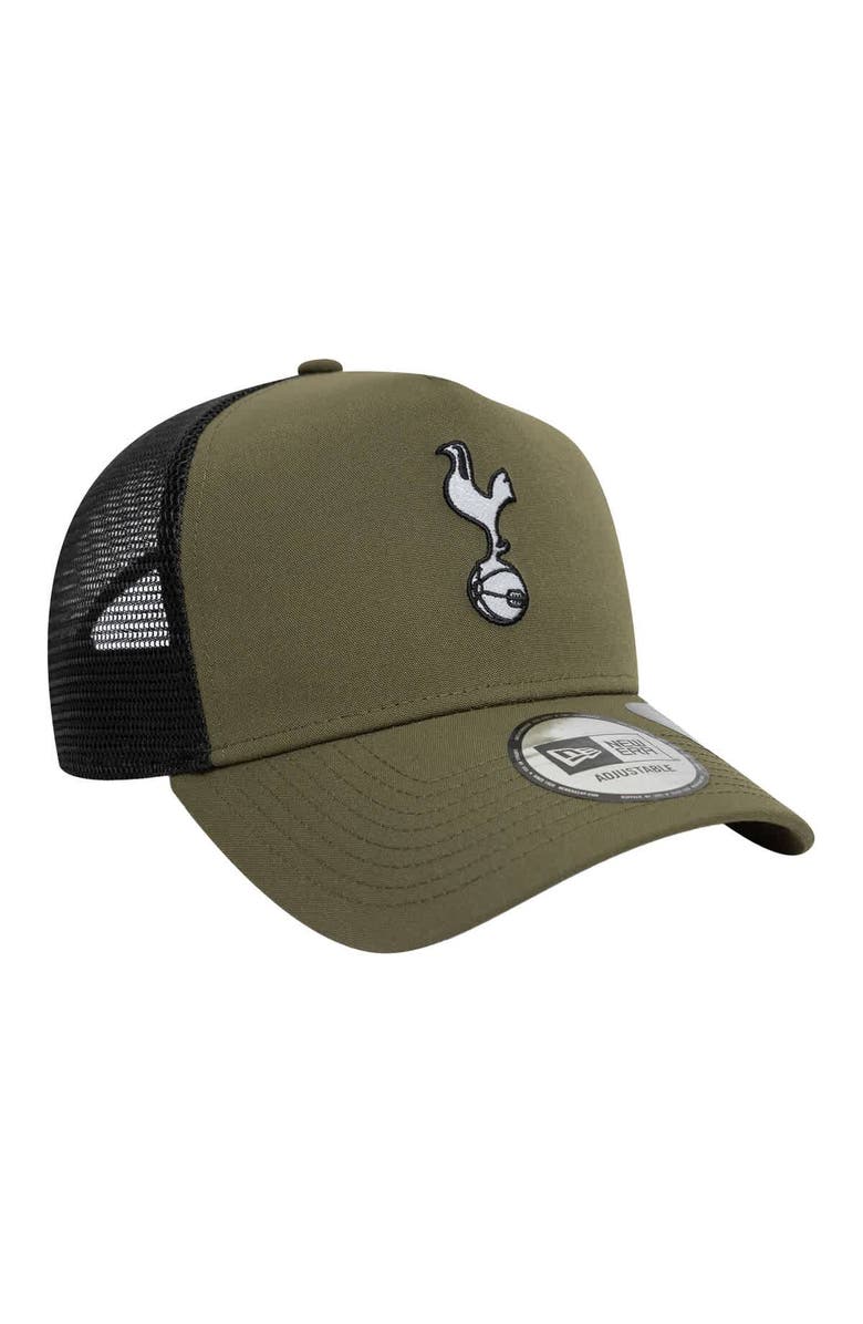 New Era Men's New Era Olive Tottenham Hotspur Trucker Adjustable Hat, Alternate, color, 