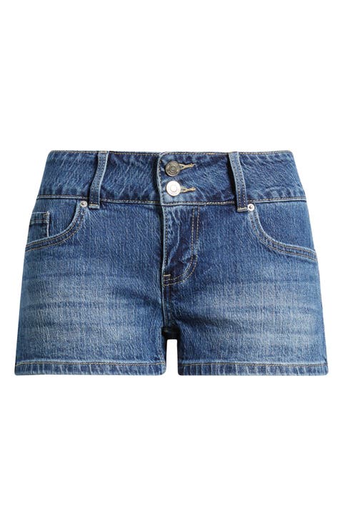 Flap Pocket Denim Shorts