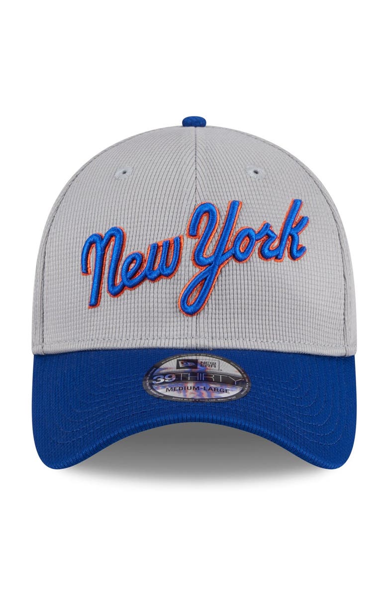 New Era Men's New Era  Gray New York Mets 2024 Batting Practice 39THIRTY Flex Hat, Alternate, color, 