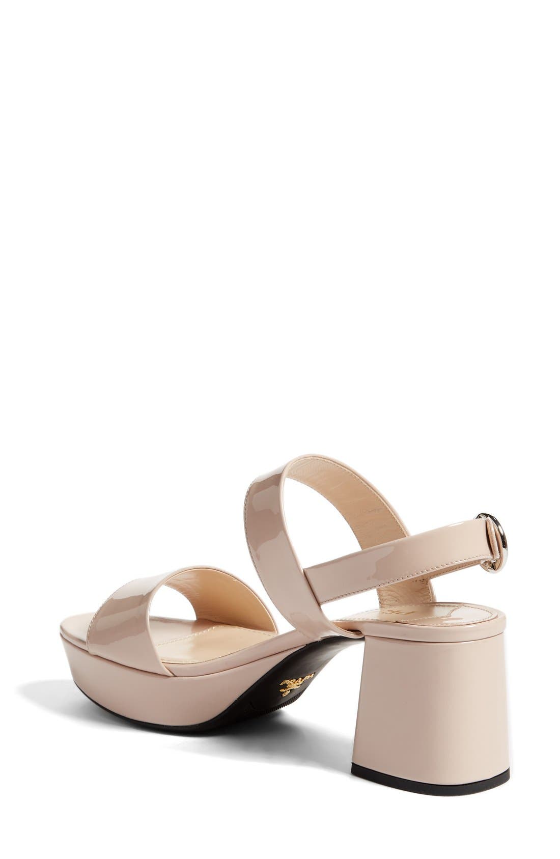 Slingback Platform Sandal, Alternate, color, NUDE