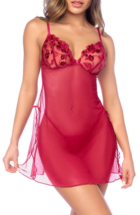 Babydoll Chemise & G-String Set