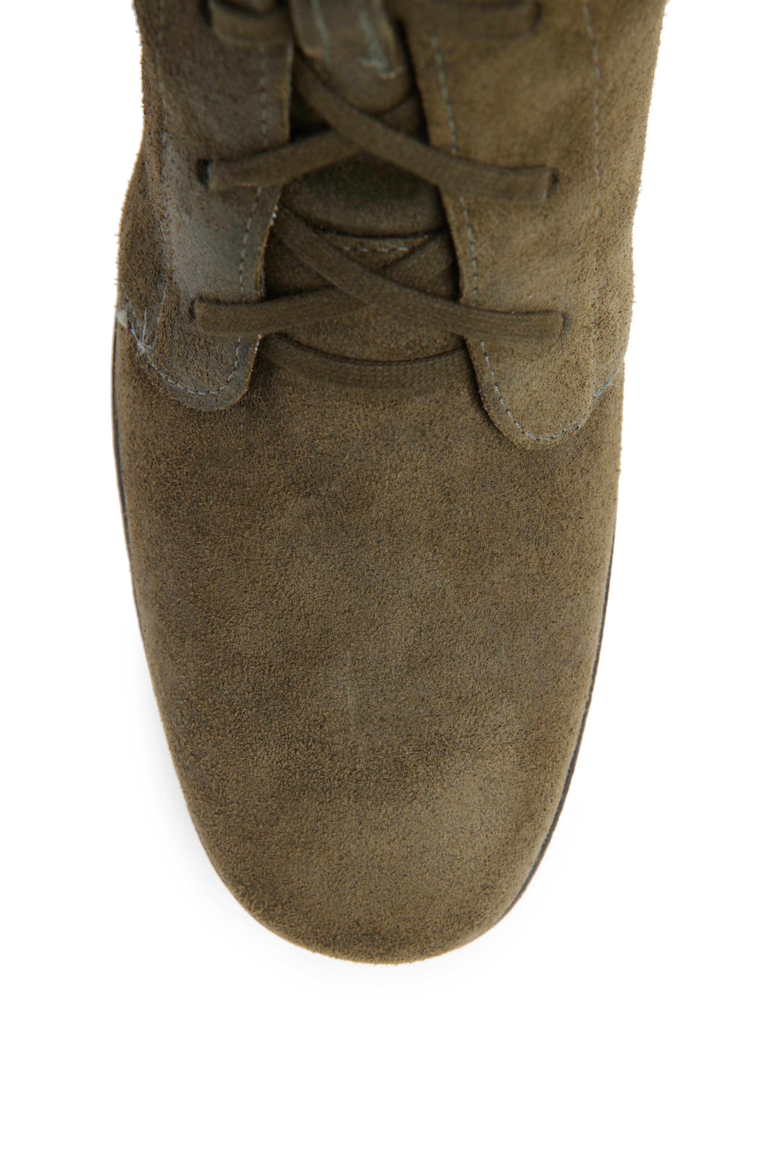Naot Majesty Lace-Up Boot, Alternate, color, Oily Olive Suede