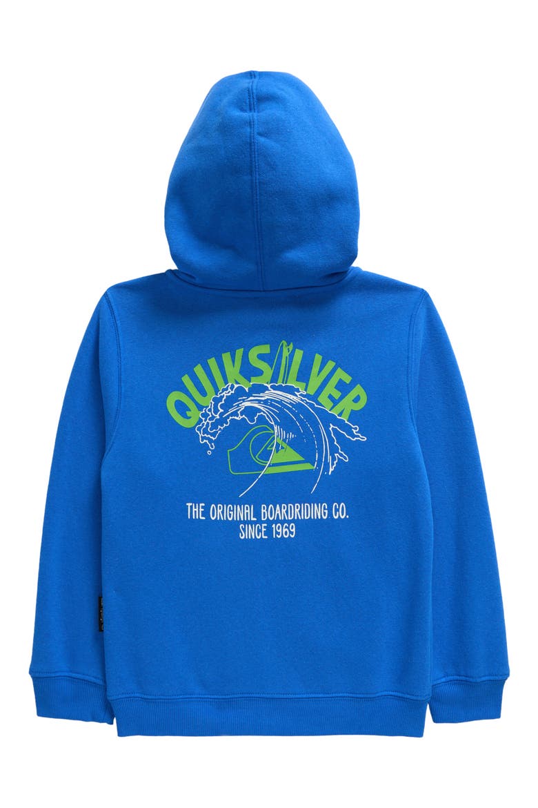 Kids' Over the Wave Zip Hoodie, Alternate, color, NEBULAS BLUE
