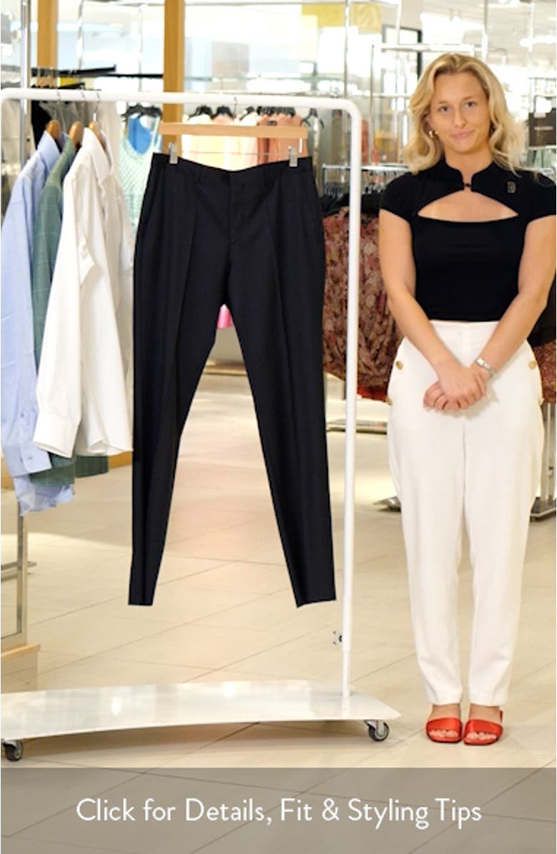 Genius Slim Fit Wool Suit Pants, sales video thumbnail