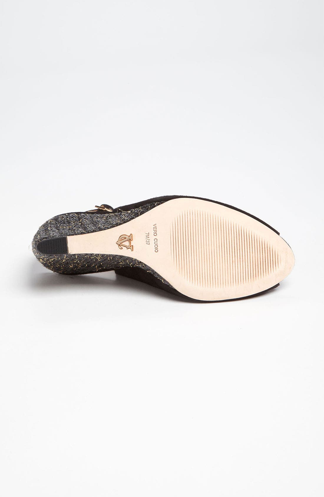 'Toscana' Slingback Sandal, Alternate, color, BLACK SUEDE
