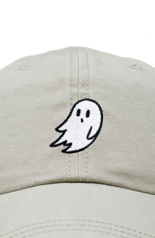 Dalix Ghost Dad Hat In Washed Stone White