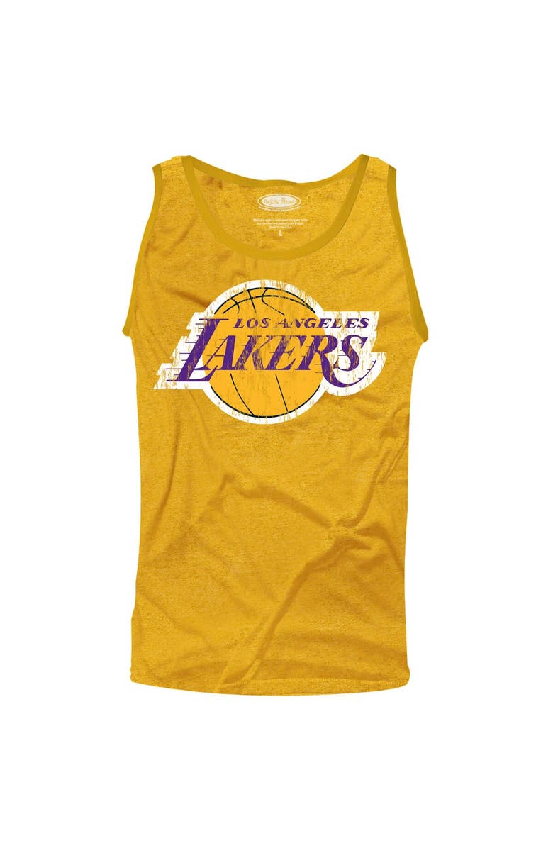 Majestic Threads Jeremy Lin Los Angeles Lakers Majestic Threads Player Tri-Blend Tank Top - Gold, Alternate, color,