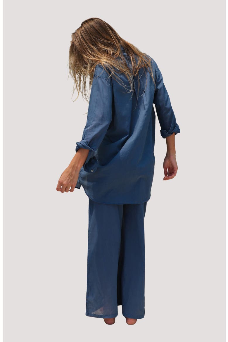 Koda Organic Cotton Cover-Up Drawstring Pants, Alternate, color, AZUL