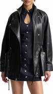Avec Les Filles Slouchy Leather Jacket