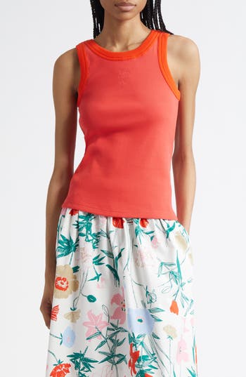 Marimekko Surrea Piirto Unikko Cotton Rib Tank