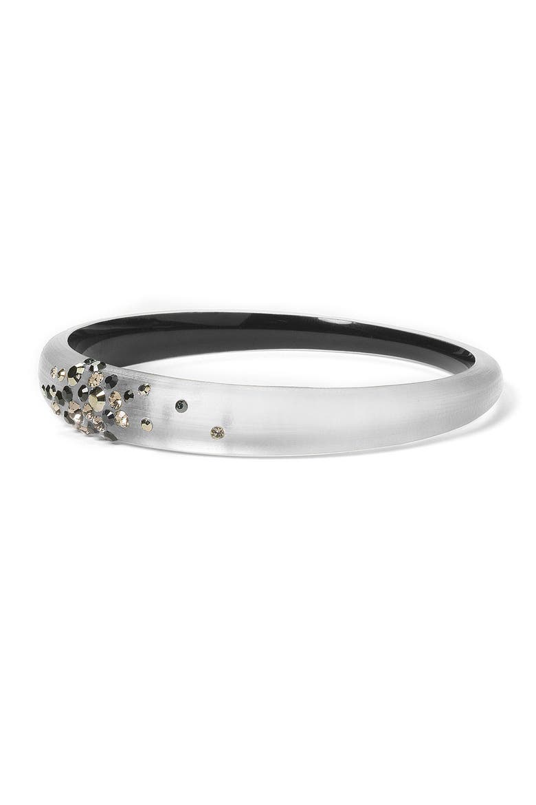 'Dust' Skinny Tapered Bangle (Nordstrom Exclusive), Main, color, SILVER