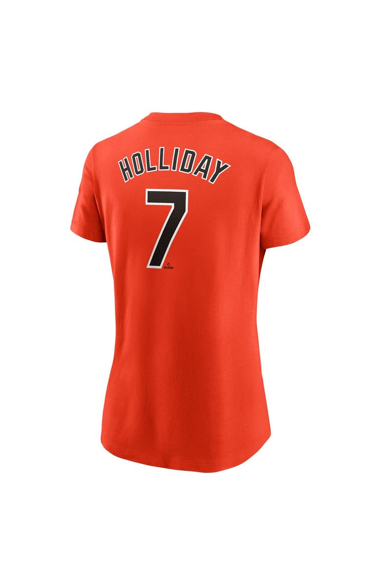 Nike Women's Nike Jackson Holliday Orange Baltimore Orioles Fuse Name & Number T-Shirt, Alternate, color, Orange