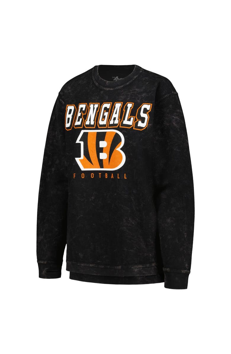 G-III 4HER BY CARL BANKS Women's G-III 4Her by Carl Banks Black Cincinnati Bengals Comfy Cord Pullover Sweatshirt, Alternate, color, Black