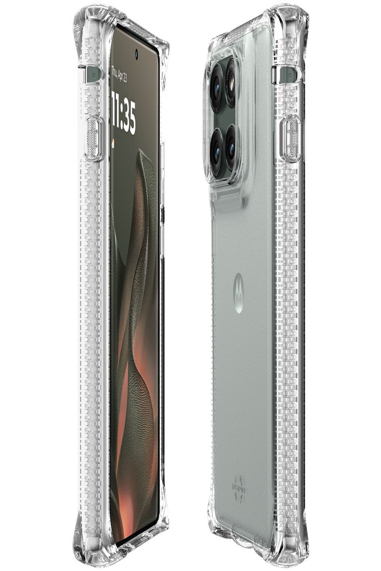 Spectrum_R Clear Case for Motorola Moto Edge, Alternate, color, Clear