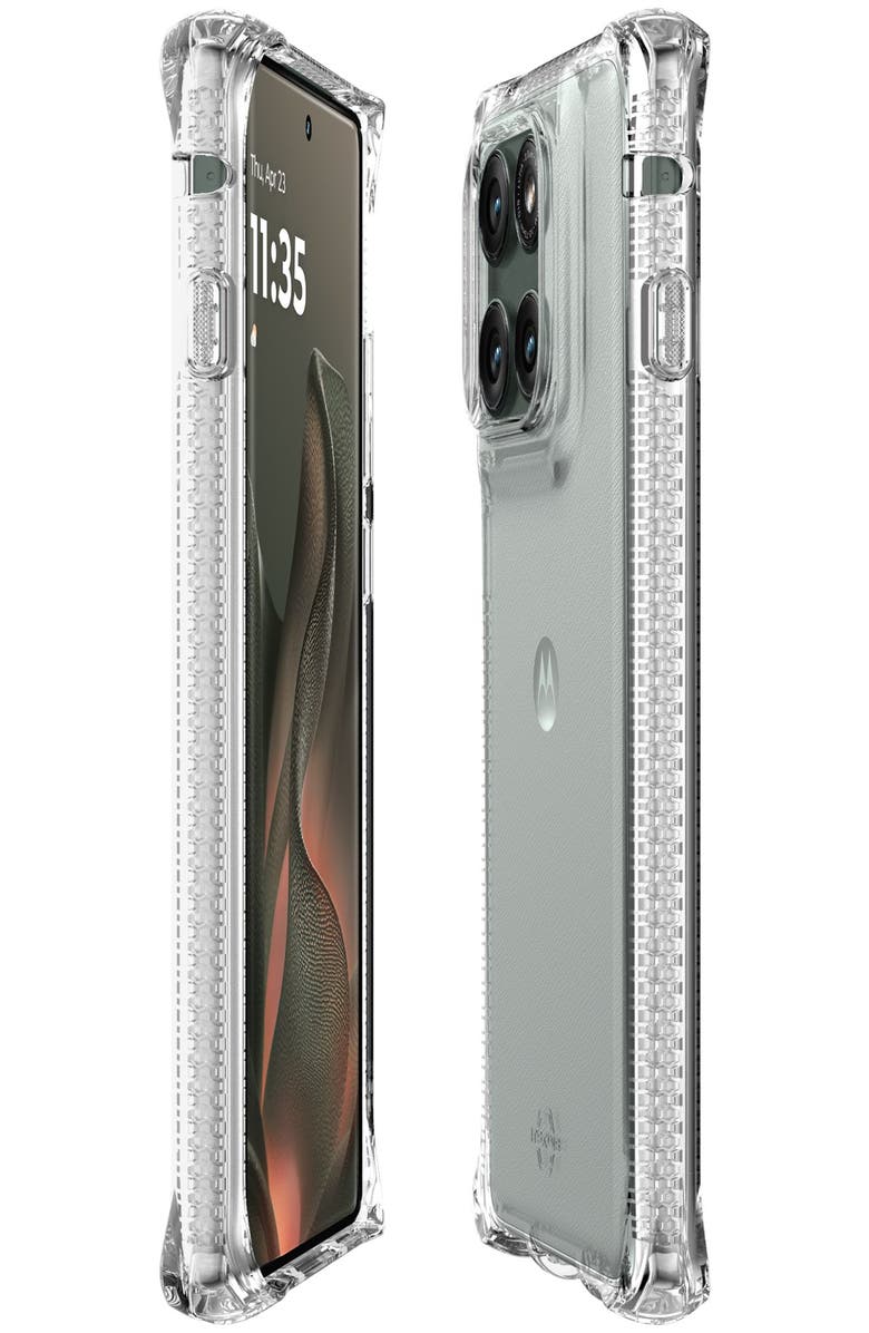 ITSkins Spectrum_R Clear Case for Motorola Moto Edge, Alternate, color, Clear