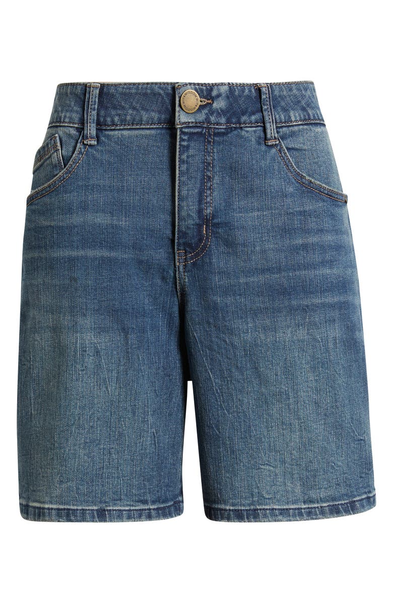Wit & Wisdom High Waist Relaxed Denim Shorts, Alternate, color,