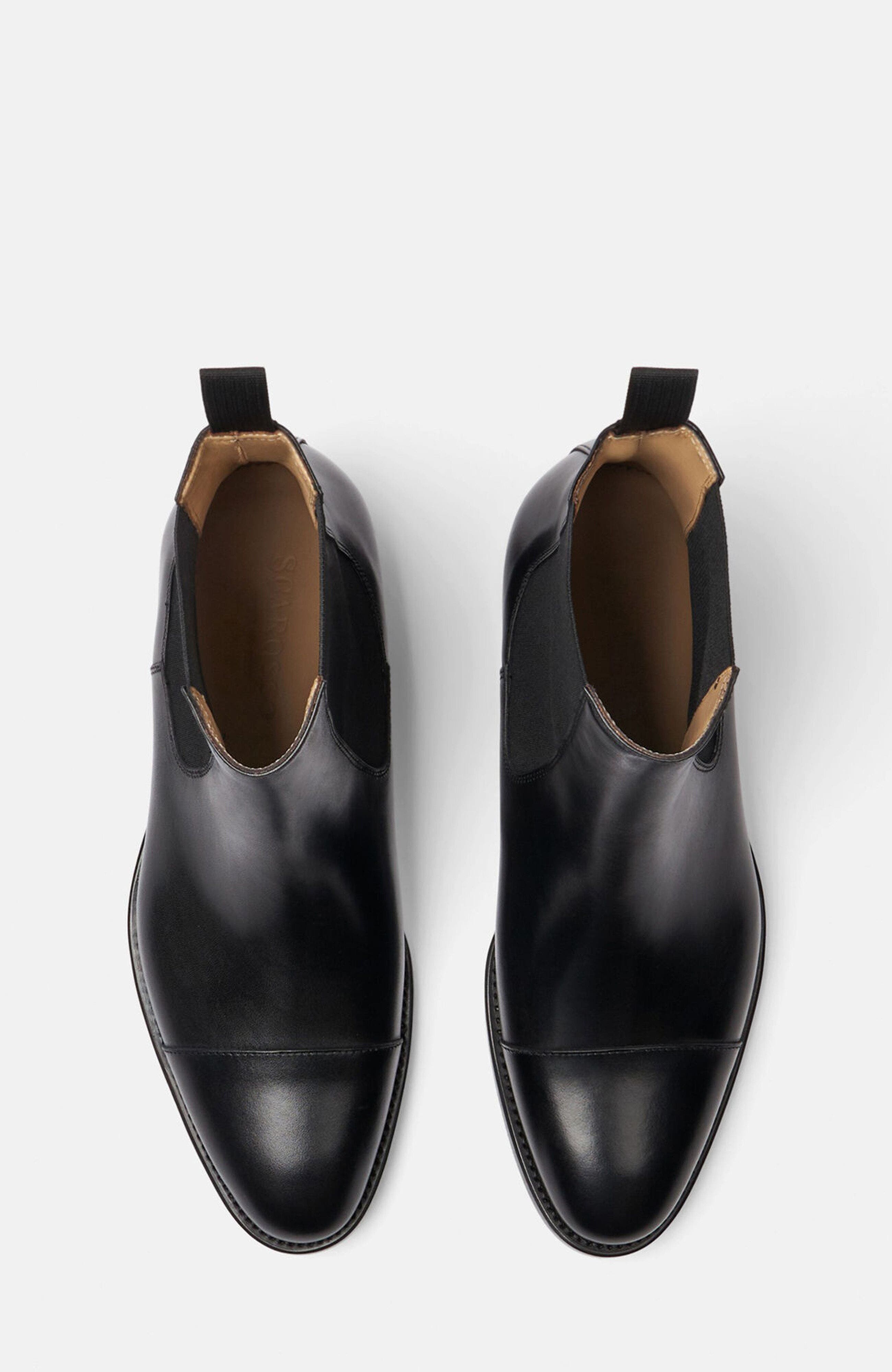 SCAROSSO Michelangelo Chelsea Boots, Alternate, color, Black Calf