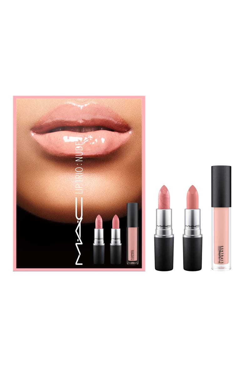 MAC Nude Lip Trio (Nordstrom Exclusive), Main, color, NO COLOR